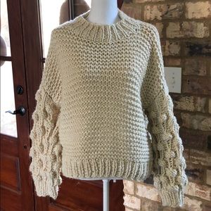 Ivory cream warm boutique sweater
